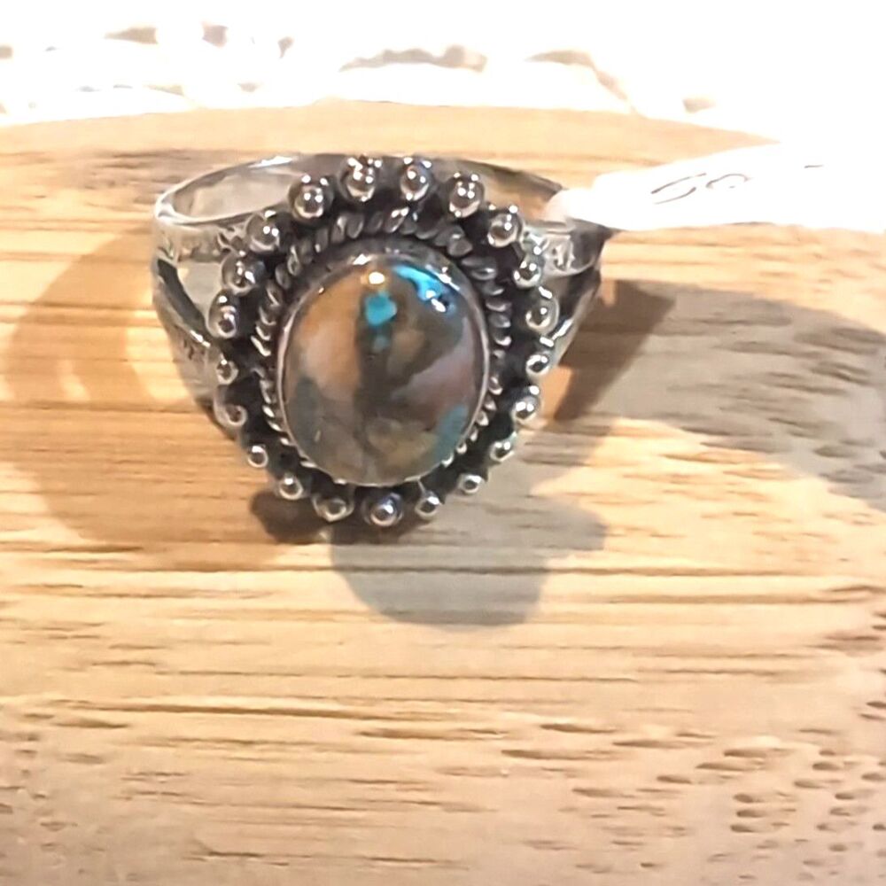 Spiny Oyster Sterling Silver Ring Size 8.5 Original Price $46.00